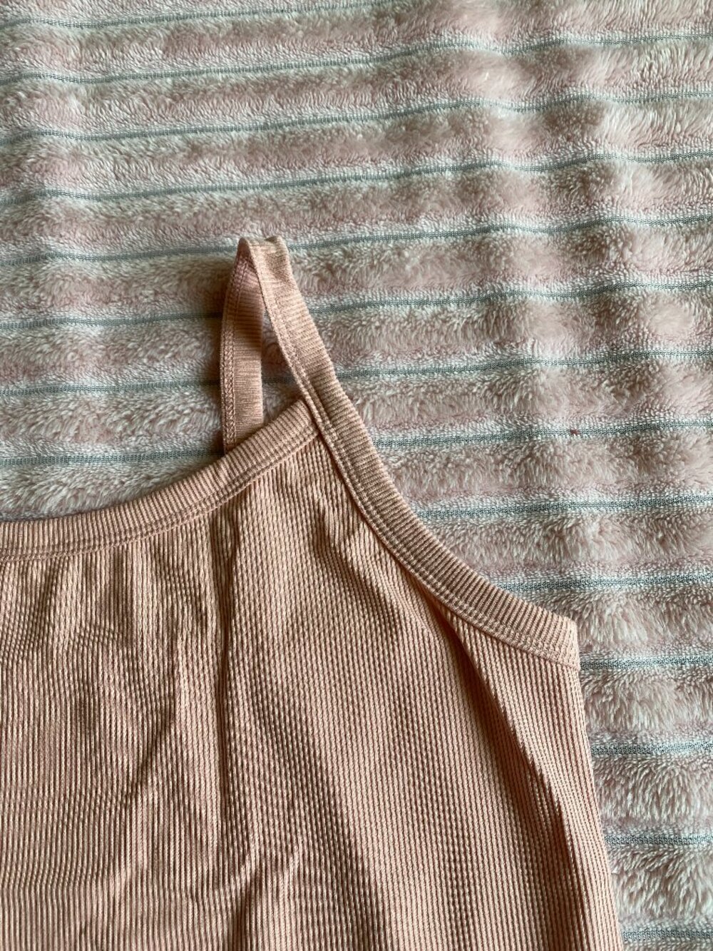 Baby Pink Ribbed Cami